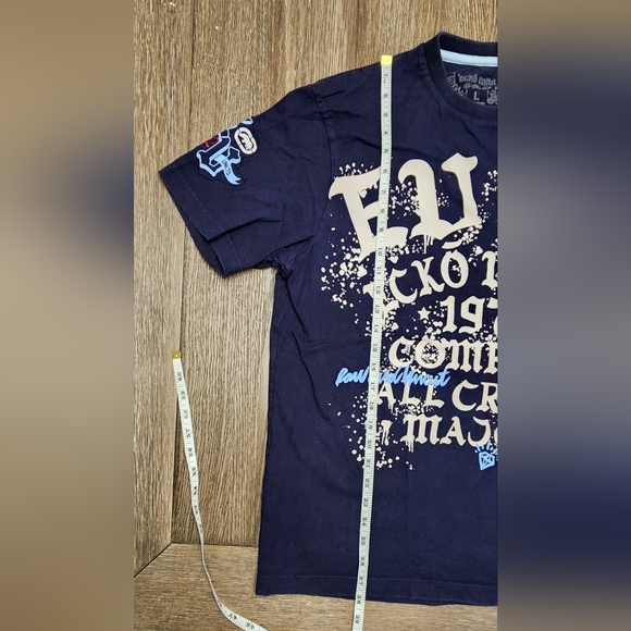 Y2k Ecko Unltd Graffiti Badge All Over Print T-Shirt Size Large Embroidered - Picture 3 of 11
